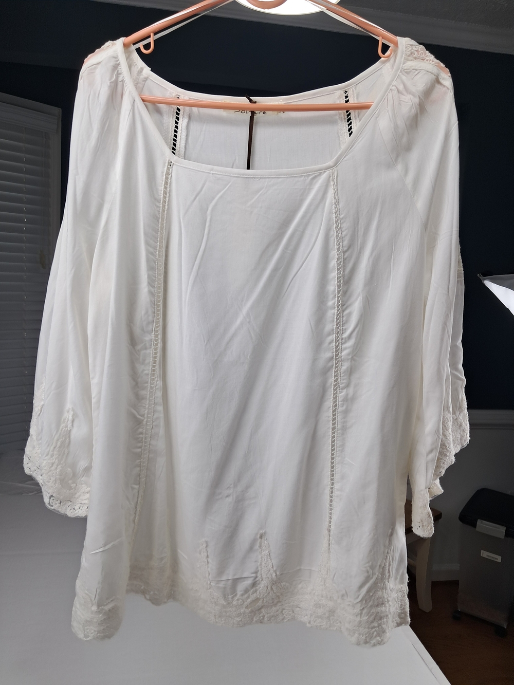 Beautiful Lace And Rayon Blouse